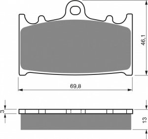 Brake pads GOLDFREN S3