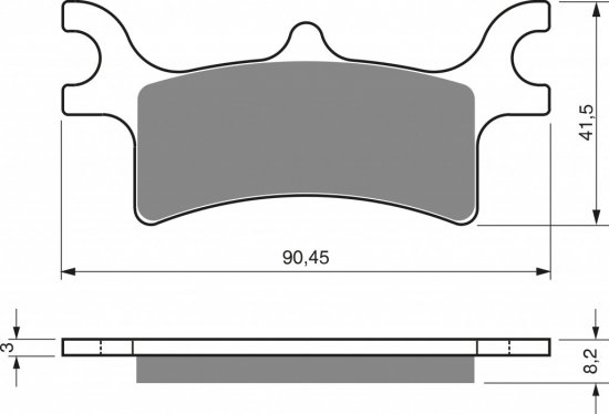 Brake pads GOLDFREN 209 S3