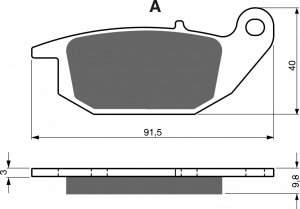 Brake pads GOLDFREN S3