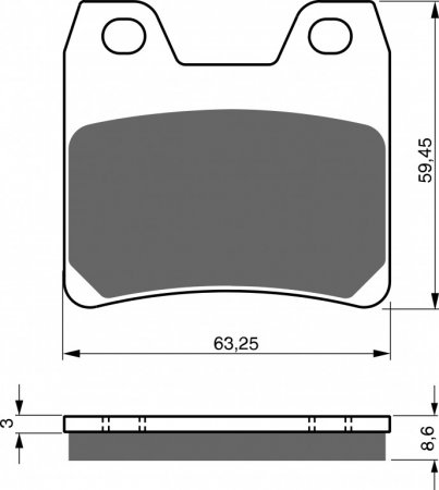 Brake pads GOLDFREN 222 S3