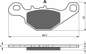 Brake pads GOLDFREN K5