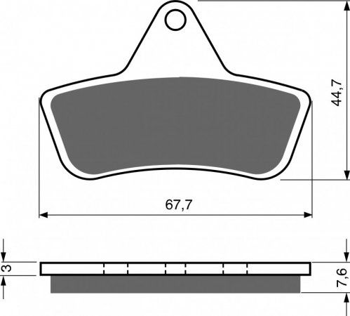 Brake pads GOLDFREN 232 S3