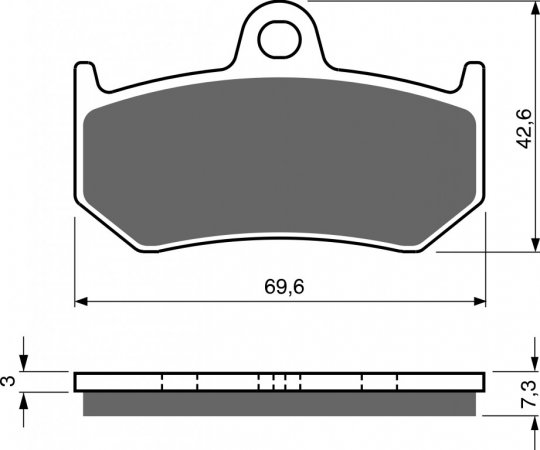 Brake pads GOLDFREN 235 AD  STREET