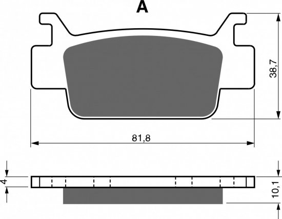 Brake pads GOLDFREN 240 AD