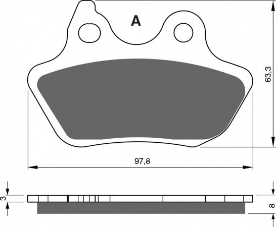 Brake pads GOLDFREN 244 S3