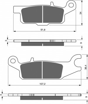 Brake pads GOLDFREN AD  STREET