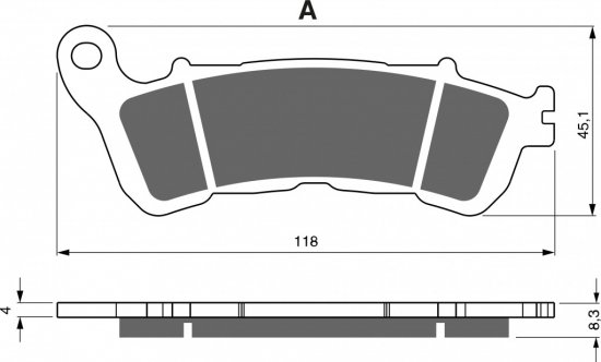 Brake pads GOLDFREN 257 AD  STREET