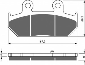 Brake pads GOLDFREN AD