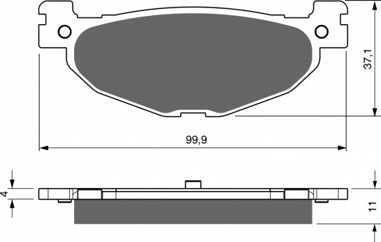 Brake pads GOLDFREN 268 AD