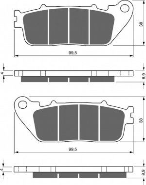 Brake pads GOLDFREN AD  STREET