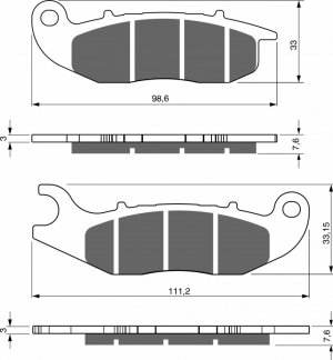 Brake pads GOLDFREN AD  OFF-ROAD FRONT