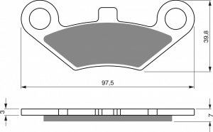 Brake pads GOLDFREN K5