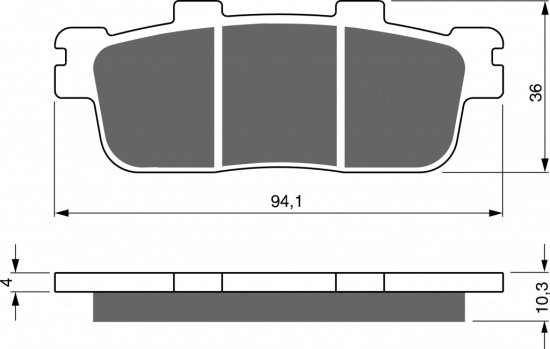 Brake pads GOLDFREN 286 AD  STREET