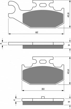 Brake pads GOLDFREN 295 AD  STREET