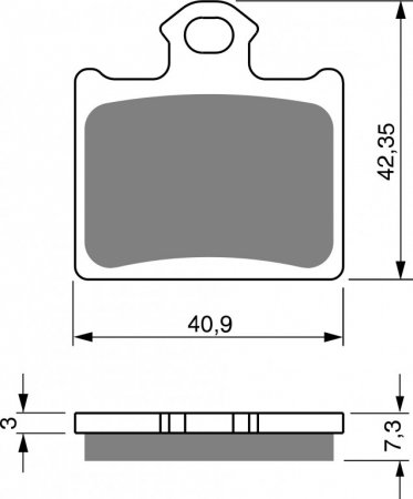 Brake pads GOLDFREN K5 for KTM SX 85