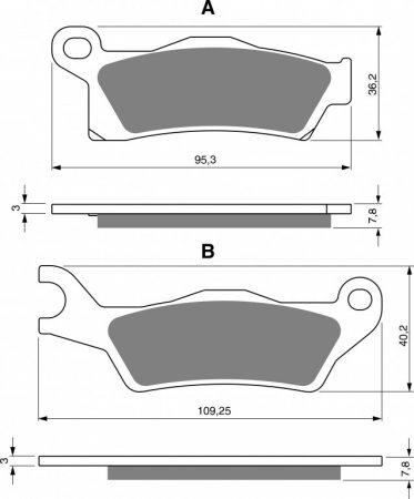 Brake pads GOLDFREN 310 AD  OFF-ROAD FRONT