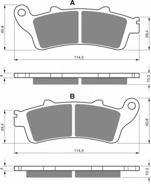 Brake pads GOLDFREN S3