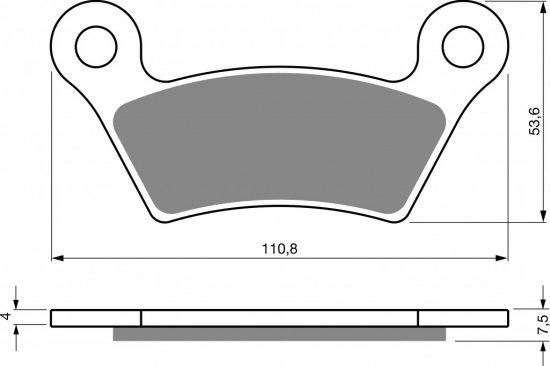 Brake pads GOLDFREN 407 S33 STREET REAR