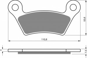 Brake pads GOLDFREN S33 STREET REAR