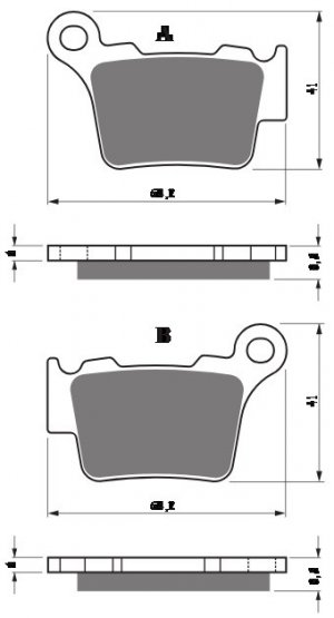 Brake pads GOLDFREN S33 OFF-ROAD REAR