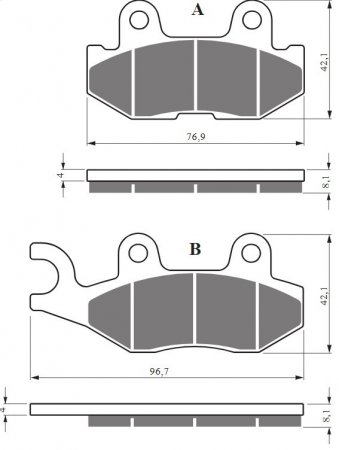 Brake pads GOLDFREN 426 S33 OFF-ROAD REAR