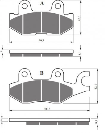 Brake pads GOLDFREN 427 AD  STREET