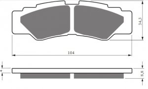 Brake pads GOLDFREN S33 OFF-ROAD REAR