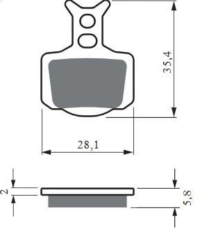 Brake pads GOLDFREN 439 S33 OFF-ROAD REAR