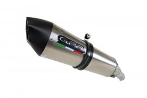 Slip-on exhaust GPR GP EVO4 Brushed Titanium including removable db killer, link pipe and catalyst