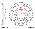 Rear sprocket JT JTR 10-42 42T, 525