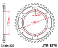 Rear sprocket JT JTR 1876-47 47T, 525