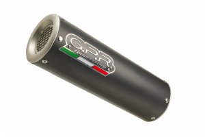 Slip-on exhaust GPR M3 Matte Black including removable db killer, link pipe and catalyst