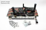 Rear Set 4RACING PR039 Black