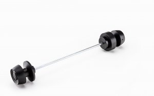 Axle sliders PUIG PHB19 black without color caps, rear