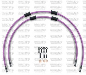 CROSSOVER Front brake hose kit Venhill HON-6021FB-PU POWERHOSEPLUS (2 hoses in kit) Purple hoses, black fittings