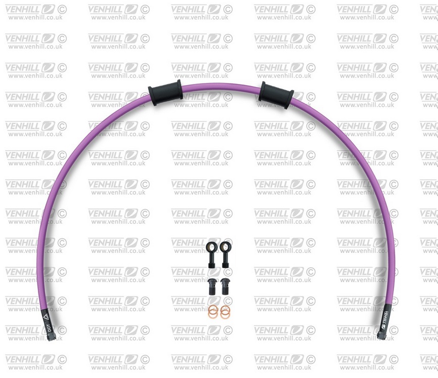 Clutch hose kit Venhill SUZ-7004CB-PU POWERHOSEPLUS (1 hose in kit) Purple hoses, black fittings