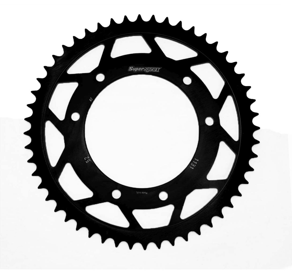 Rear sprocket SUPERSPROX RFE-1131:52-BLK black 52T, 420