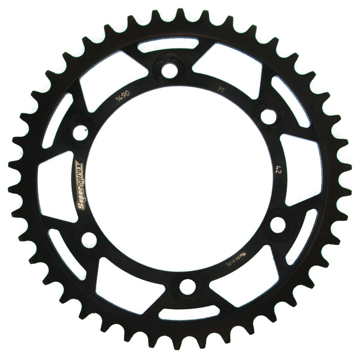 Rear sprocket SUPERSPROX RFE-1490:42-BLK black 42T, 520