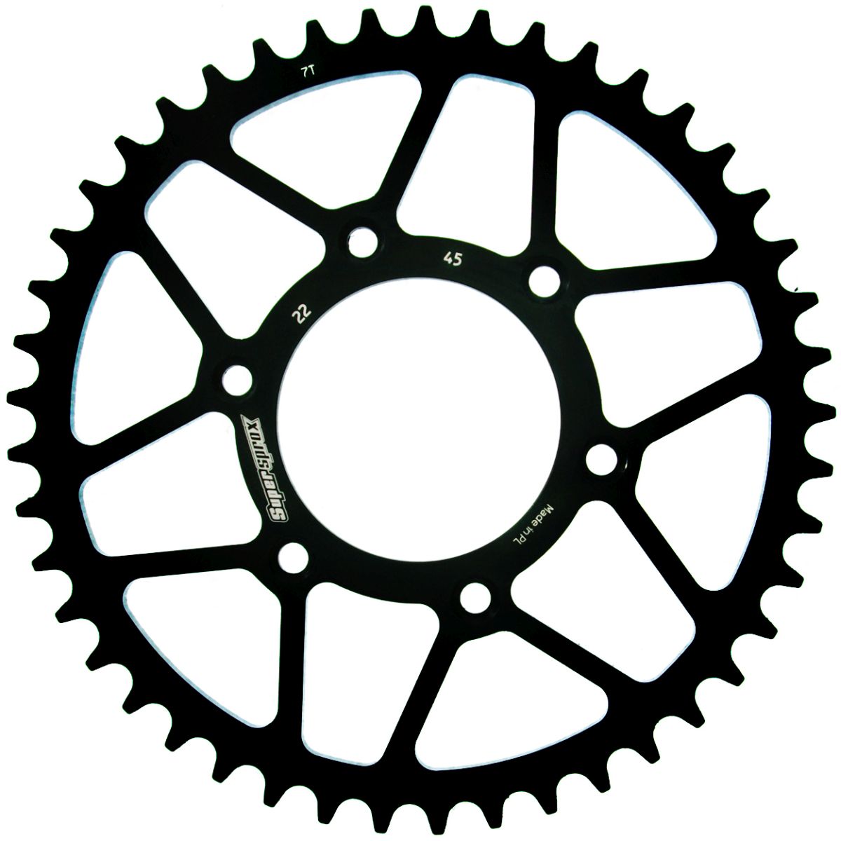 Rear sprocket SUPERSPROX RFE-22:45-BLK black 45T, 520