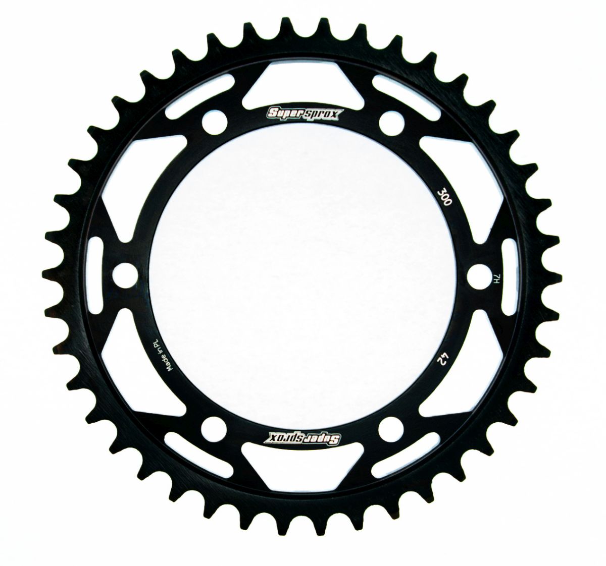 Rear sprocket SUPERSPROX RFE-300:42-BLK black 42T, 525