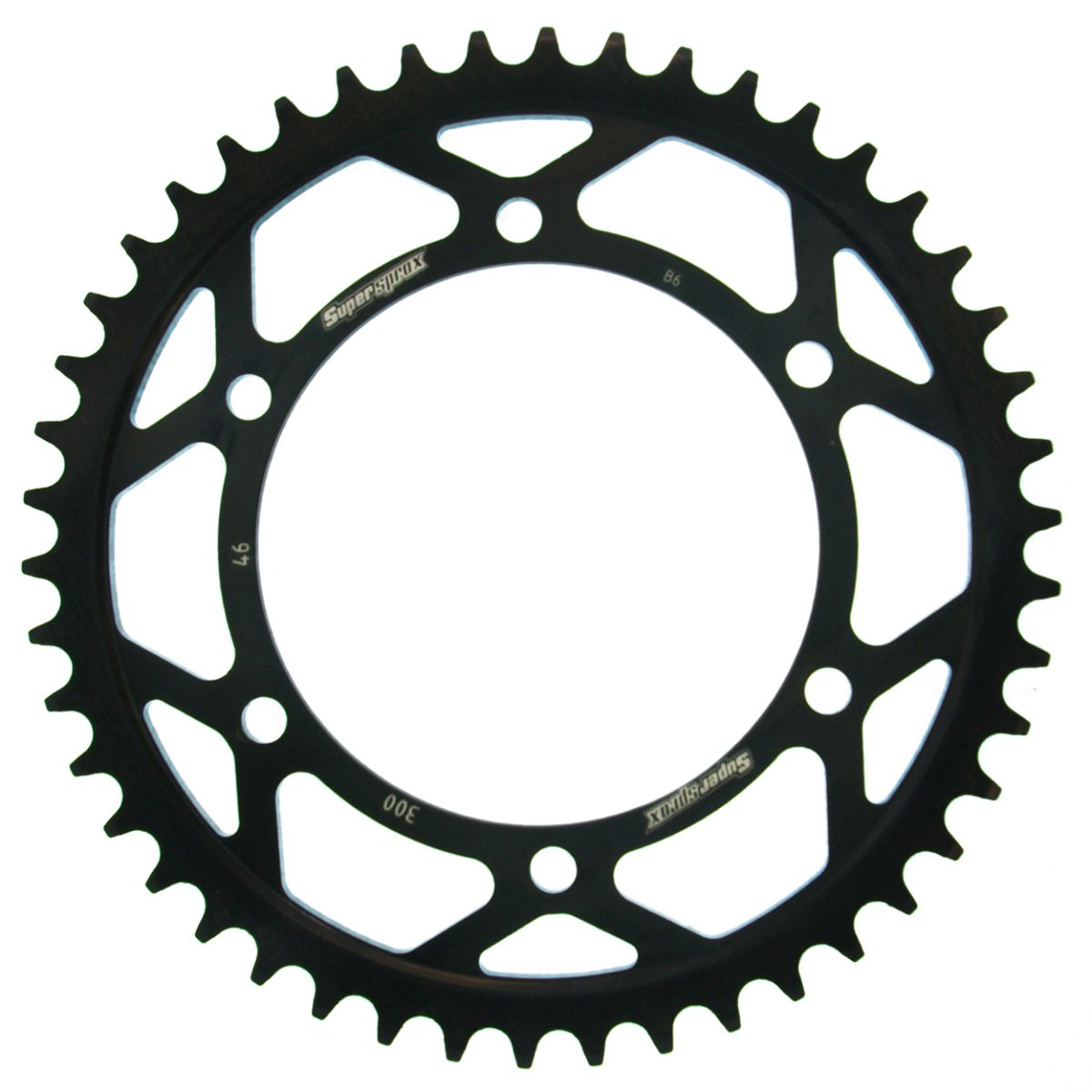 Rear sprocket SUPERSPROX RFE-300:46-BLK black 46T, 525