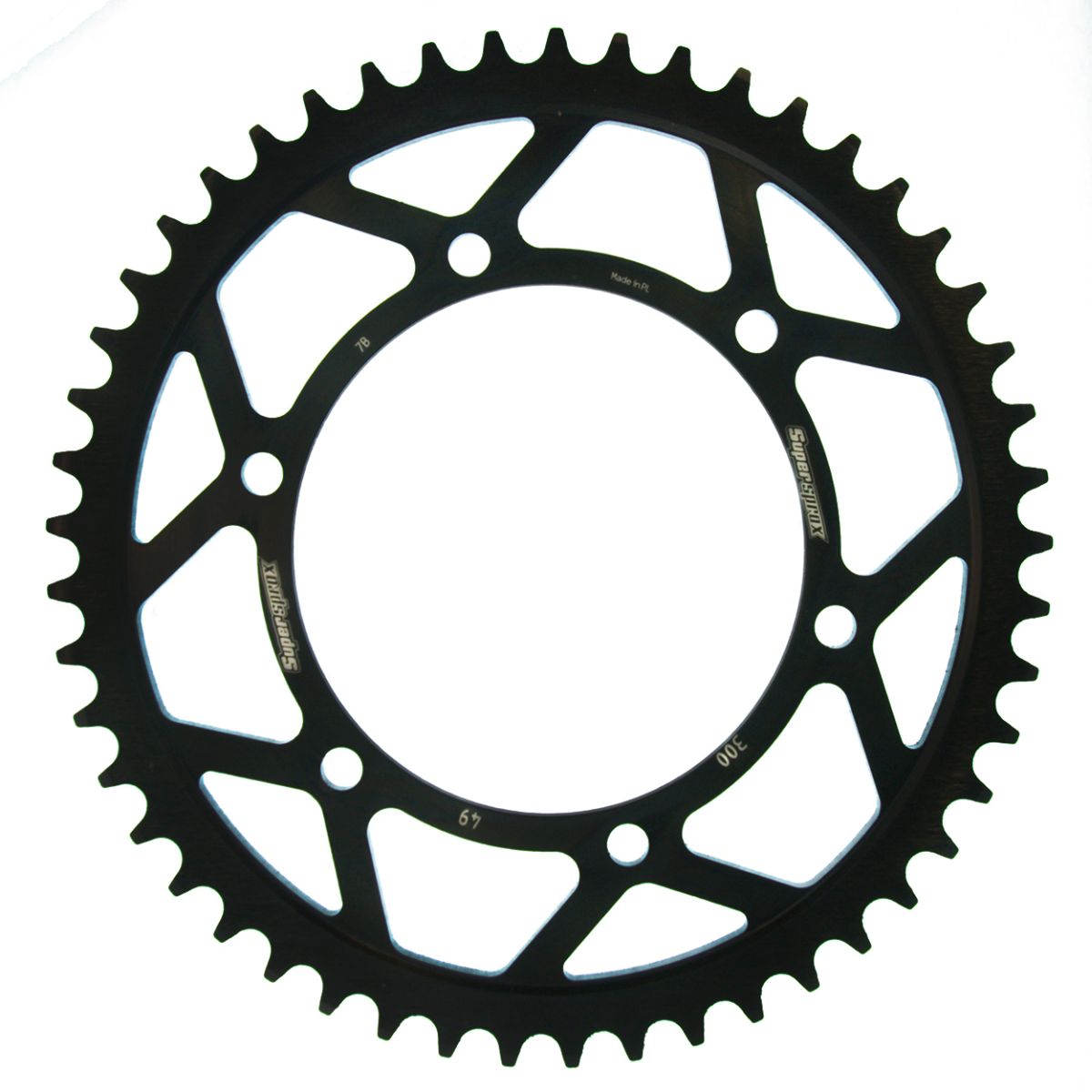 Rear sprocket SUPERSPROX RFE-300:49-BLK black 49T, 525