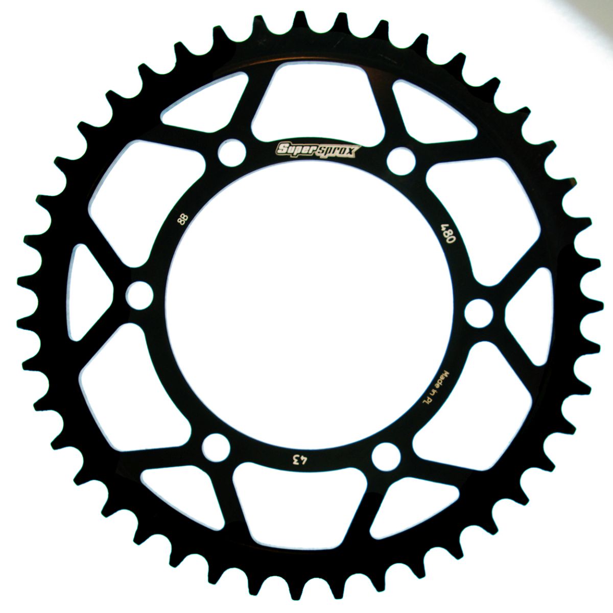 Rear sprocket SUPERSPROX RFE-480:43-BLK black 43T, 525