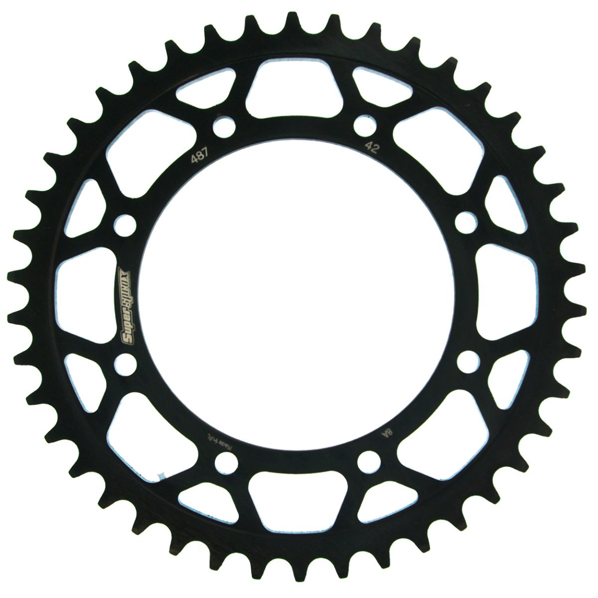 Rear sprocket SUPERSPROX RFE-487:42-BLK black 42T, 520