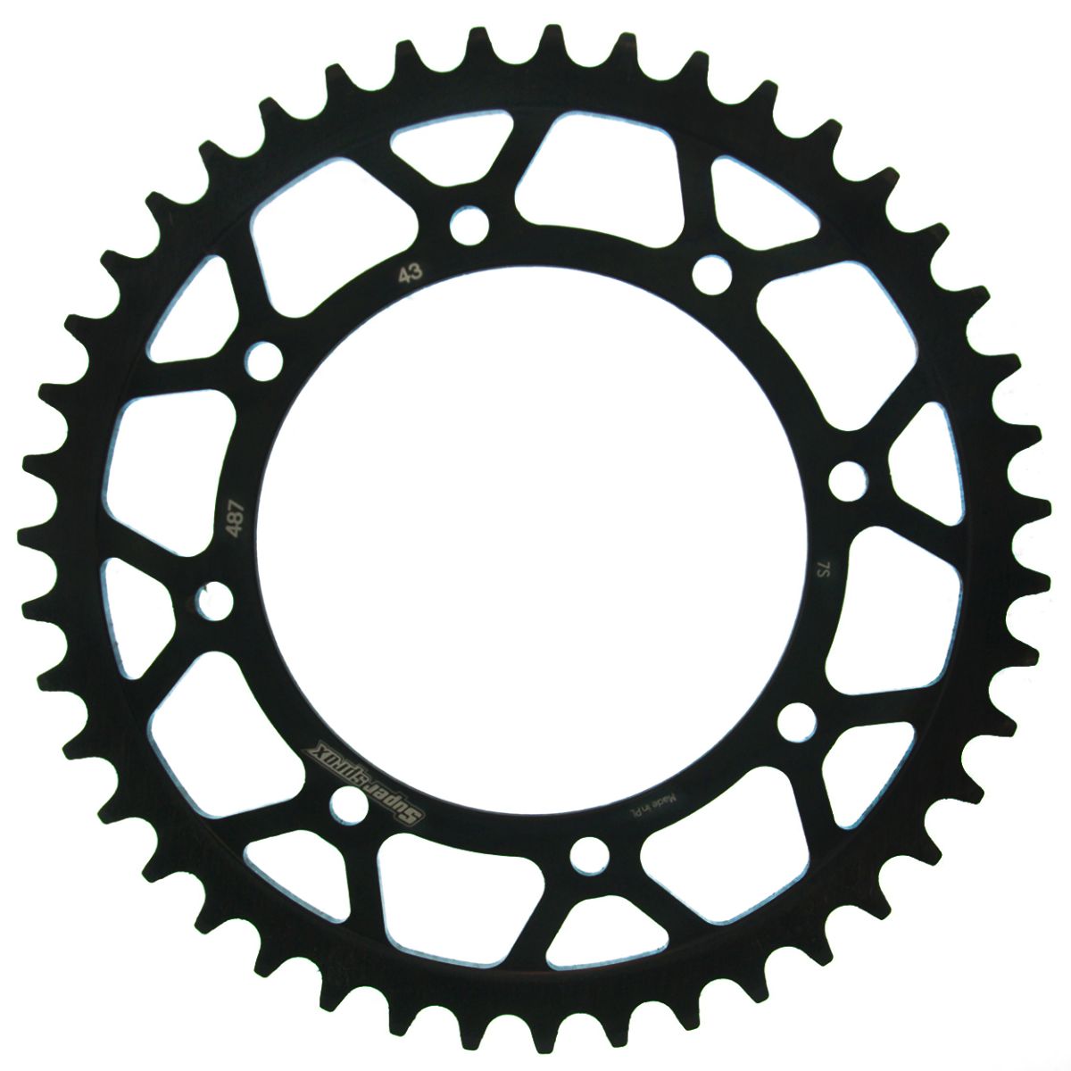 Rear sprocket SUPERSPROX RFE-487:43-BLK black 43T, 520