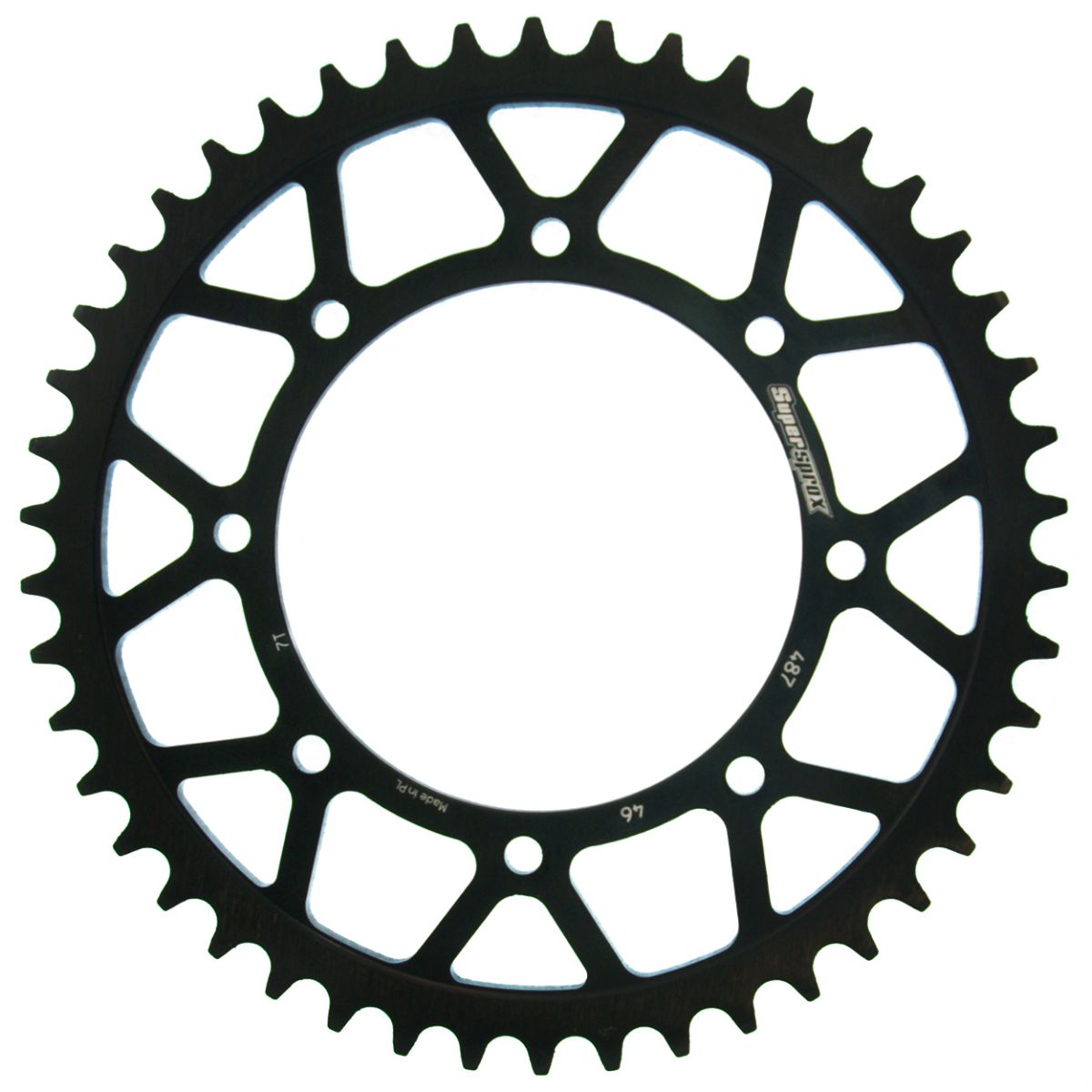 Rear sprocket SUPERSPROX RFE-487:46-BLK black 46T, 520