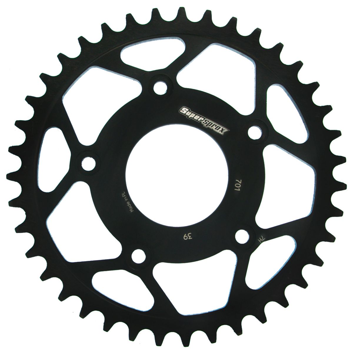 Rear sprocket SUPERSPROX RFE-701:39-BLK black 39T, 520