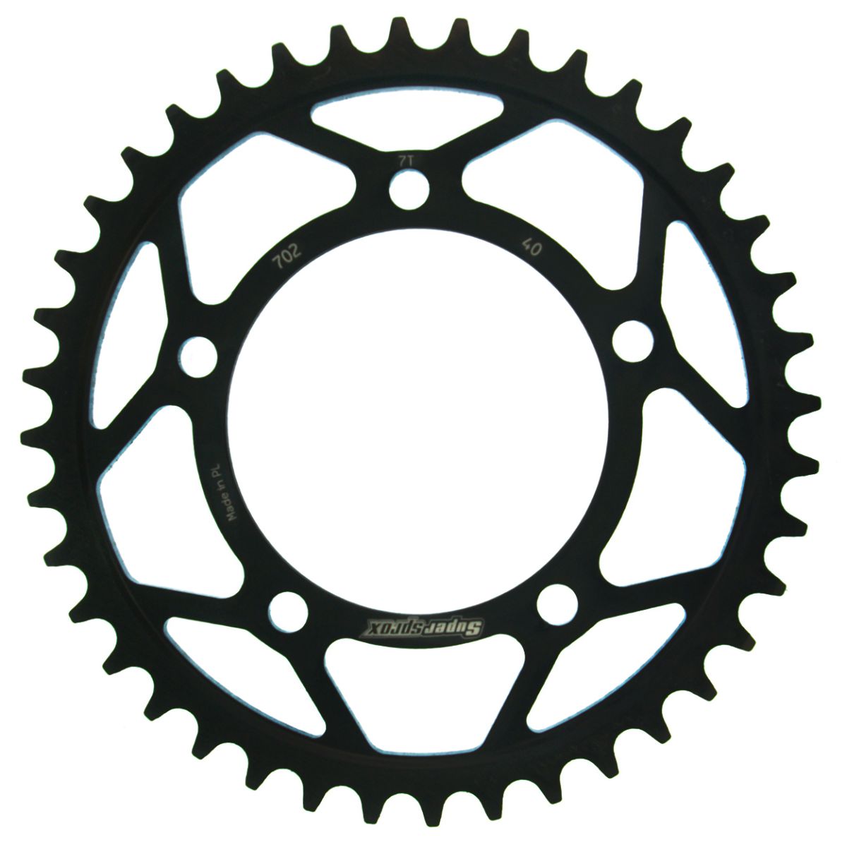 Rear sprocket SUPERSPROX RFE-702:40-BLK black 40T, 525