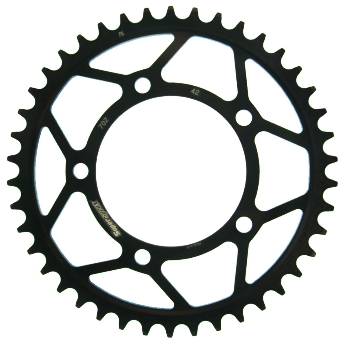 Rear sprocket SUPERSPROX RFE-702:42-BLK black 42T, 525