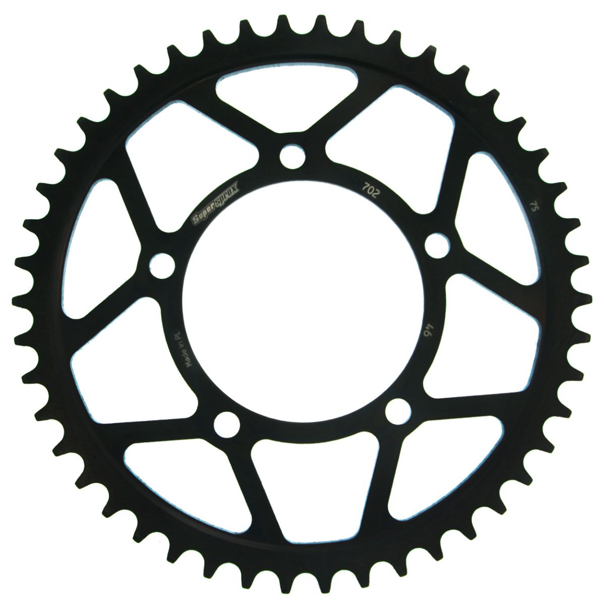 Rear sprocket SUPERSPROX RFE-702:46-BLK black 46T, 525